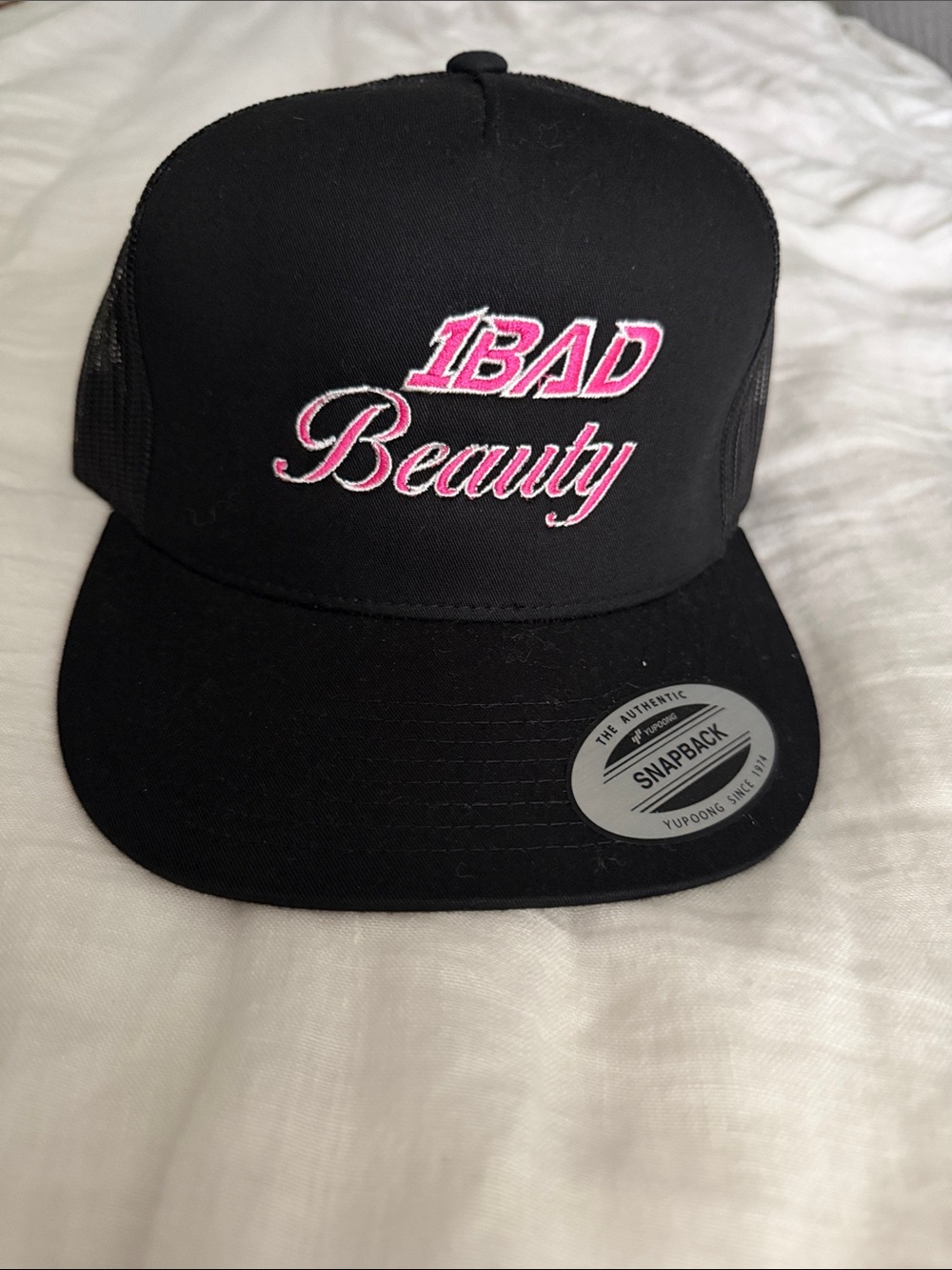 1 Bad Beauty Black Snapback Hat